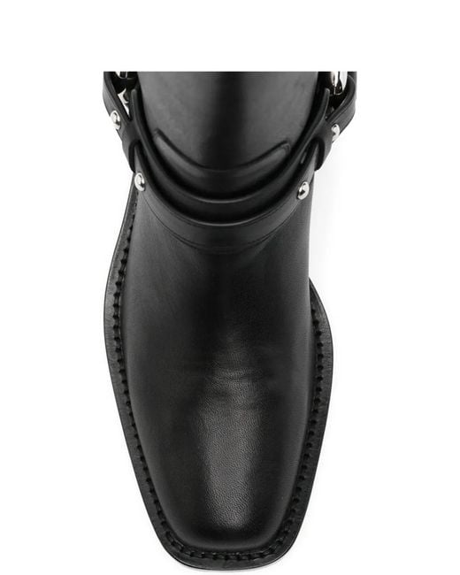 Rabanne Black Block-Heel Boots