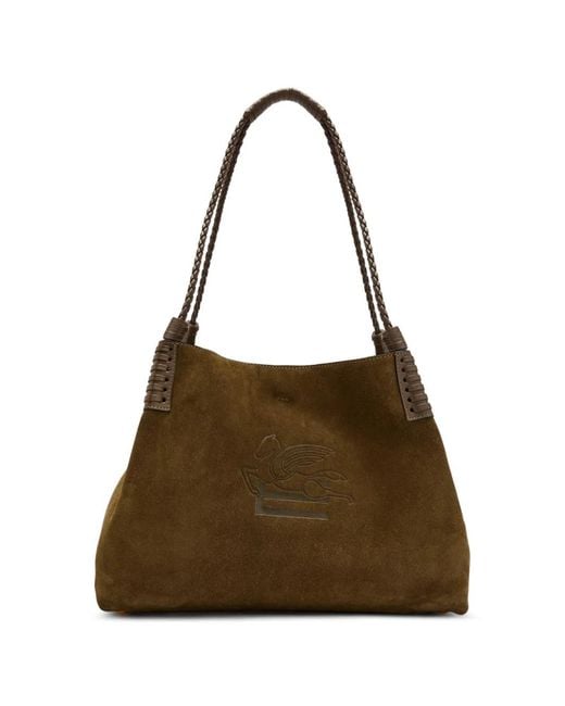 Etro Brown Medium Libra Tote Bag