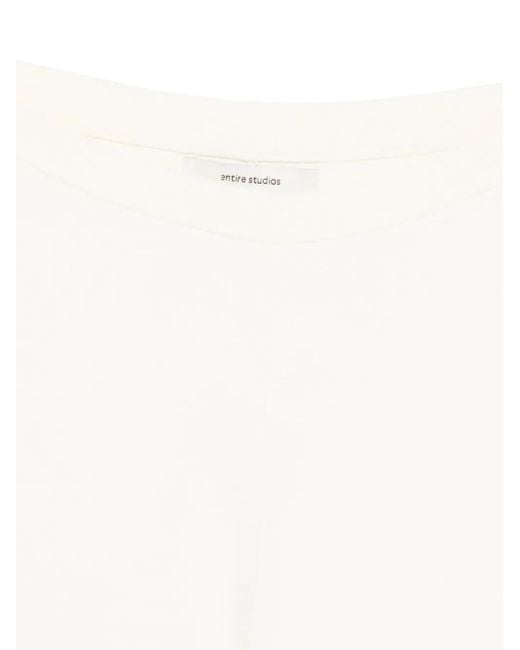 Entire studios White Knitted Capri Pants