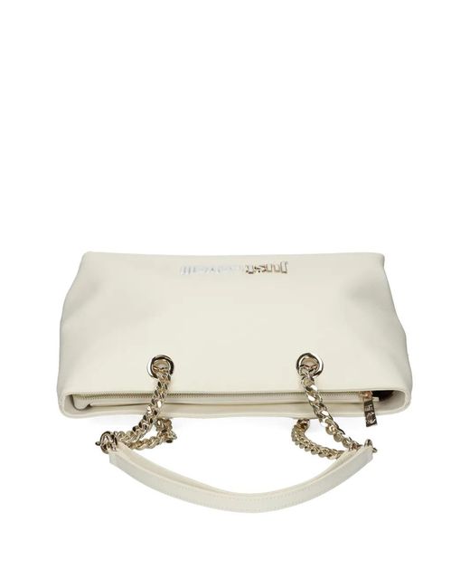Just Cavalli Natural Chain-Strap Shoulder Bag