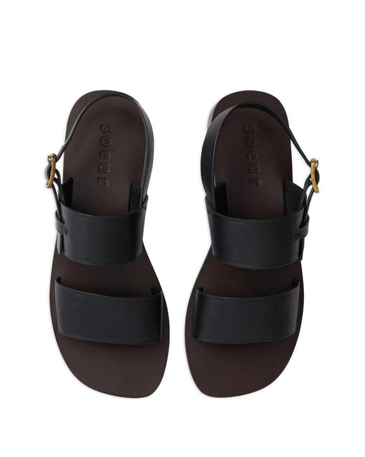 Soeur White Douglas Buckled Sandals