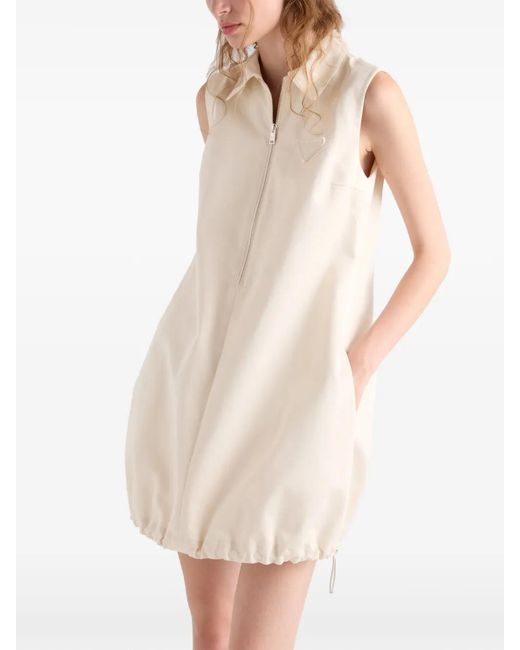 Prada Natural Chino Mini-Dress
