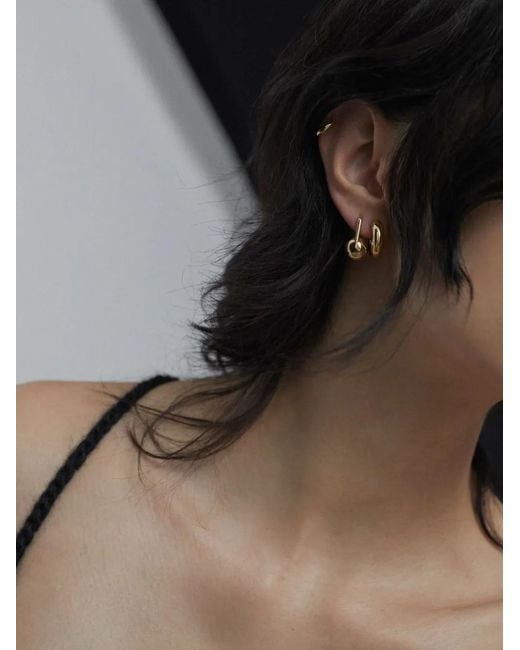 Maria Black Metallic Tempelhofer Single Chunky Hoop
