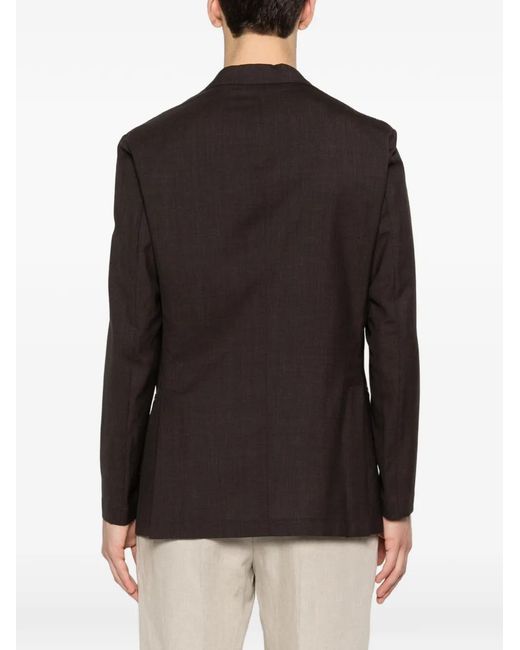 Latorre Black Soffio Flap-Pocket Blazer for men