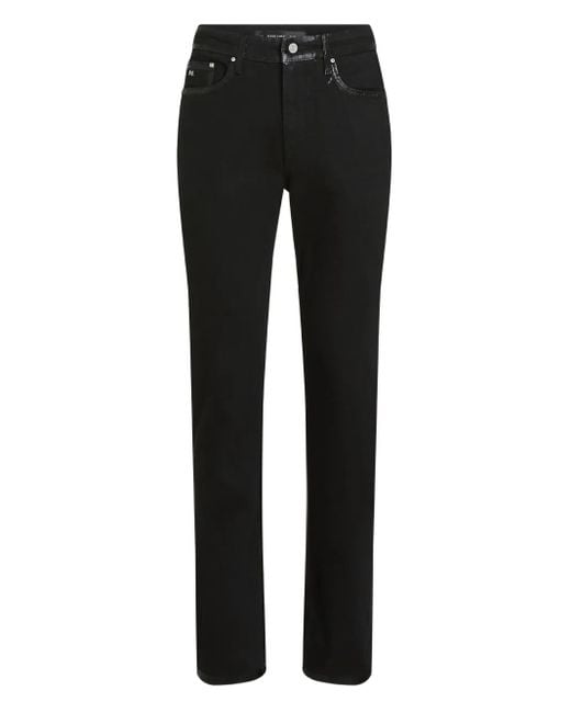 Karl Lagerfeld Jeans Mit Beschichtetem Detail in Black für Herren