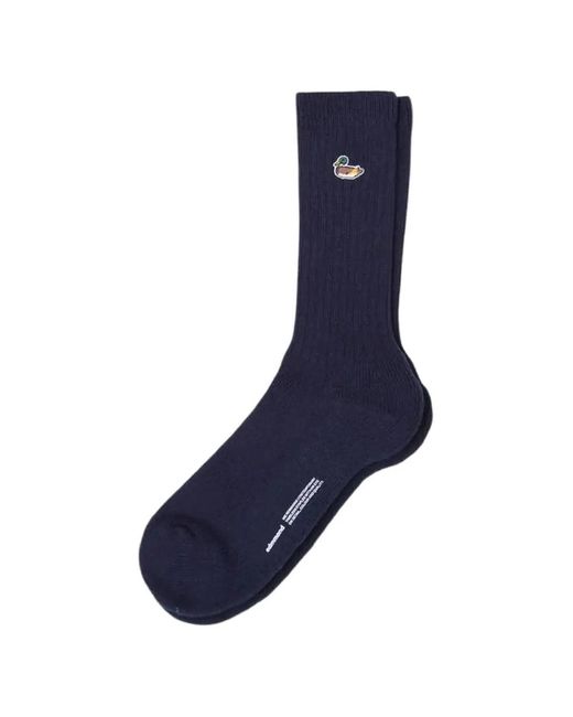 Dean Edmonds Blue Duck Ribbed Socks for men