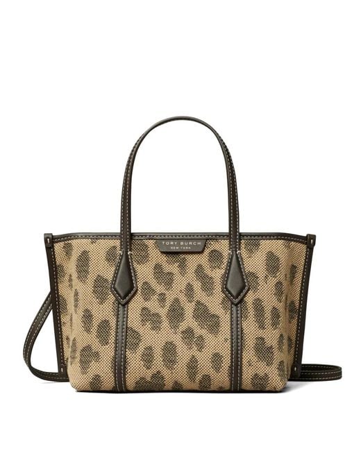 Tory Burch Metallic Mini Perry Canvas Tote