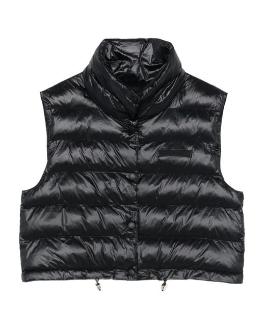 Chaleco acolchado con cuello alto Patrizia Pepe de color Black