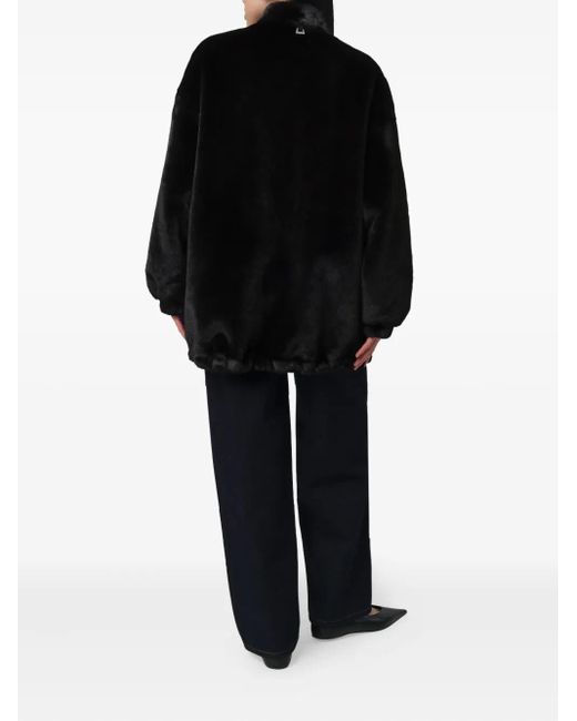 Apparis Black Jane Single-Breasted Coat