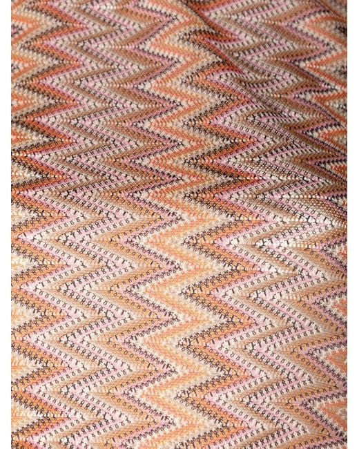 Palmacea Pink Zuria Zigzag-Pattern Top