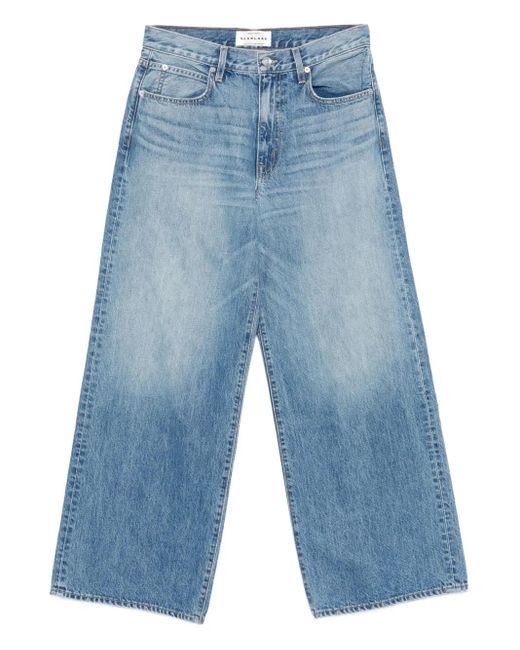 SLVRLAKE Denim Blue Selena Wide-Leg Jeans