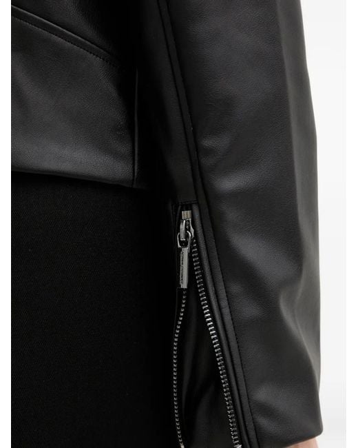 ARMANI EXCHANGE Black Collar Zip Jacket