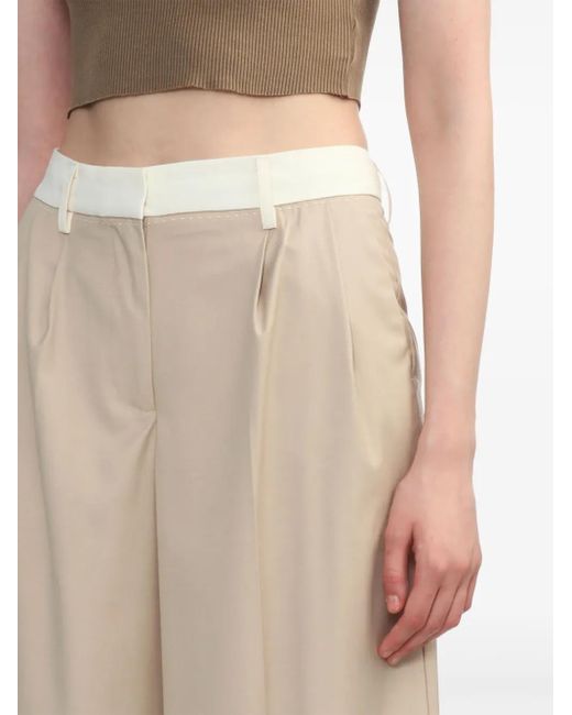 Remain Natural Wide-Leg Tailored Trousers