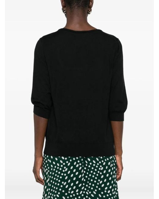 Dolce & Gabbana Black Klassischer Kaschmirpullover