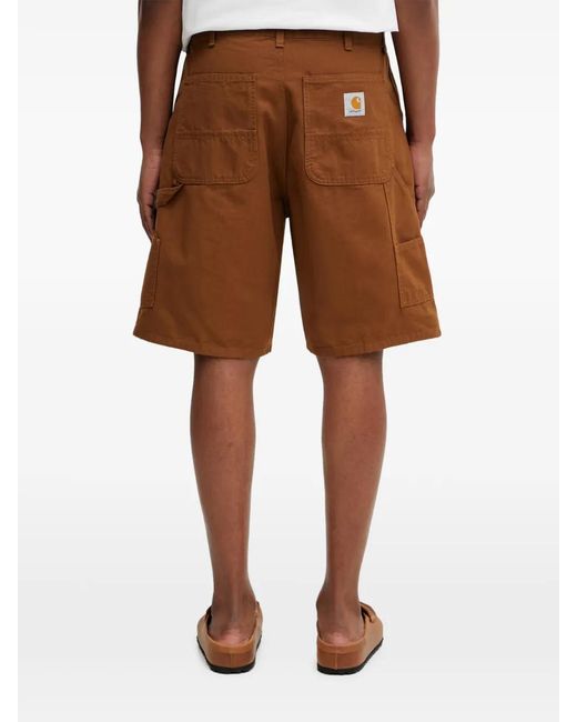 Carhartt Brown Double Knee Shorts for men