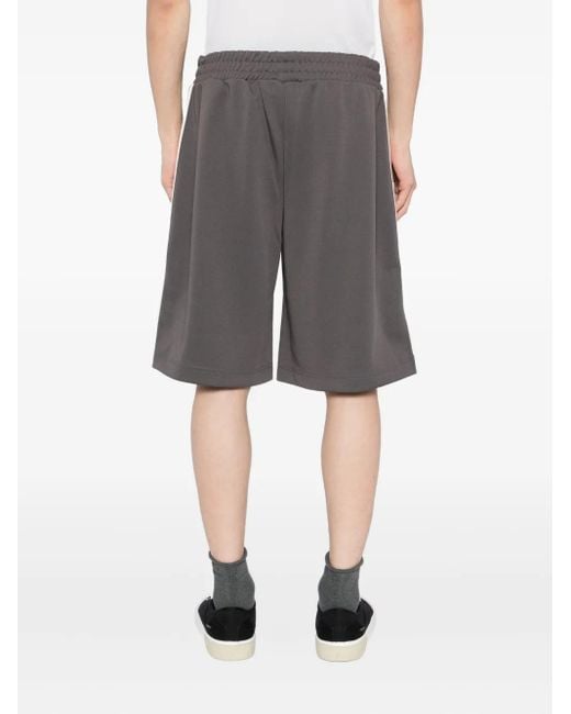 Palm Angels Joggingshorts Mit Logo in Gray für Herren