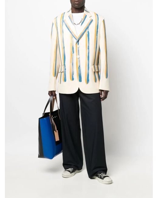Marni Yellow Single-Breasted Blazer for men