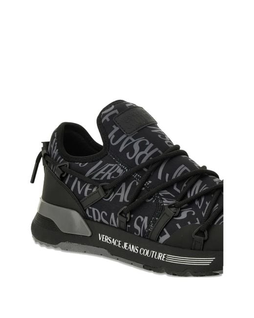 メンズ Versace Jeans Couture レースアップ スニーカー Black