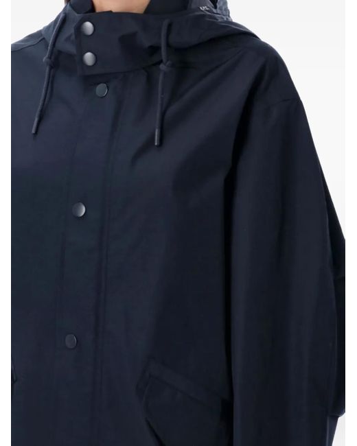 A.P.C. Blue Hooded Parka