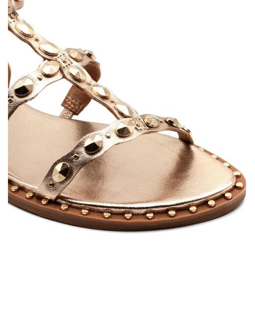 Ash Metallic Plus Studded Strap Sandals