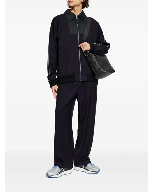 Loewe Blue Drawstring Logo Track Pants for men