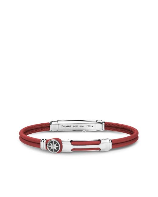 Pulsera con logo grabado Zancan de hombre de color White