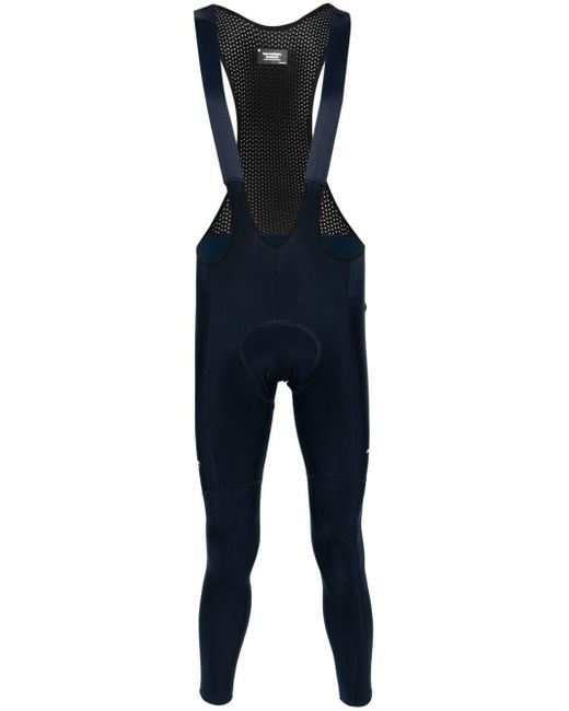 Pas Normal Studios Blue Essential Thermal Bibs Cycling Shorts for men