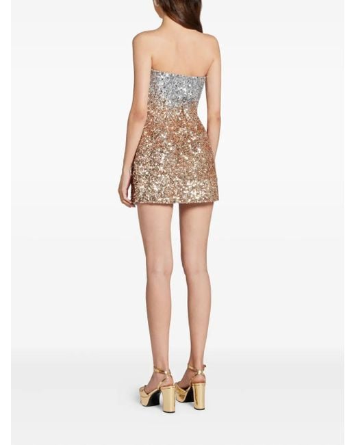 retroféte Gray Two-Tone Mini Dress