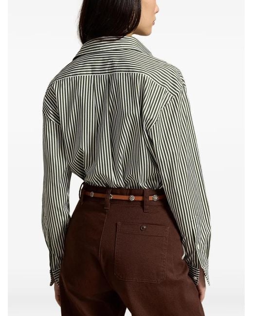 Polo Ralph Lauren Gray Striped Button-Down Shirt