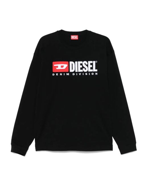 メンズ DIESEL T-box-ls-div Tシャツ Black