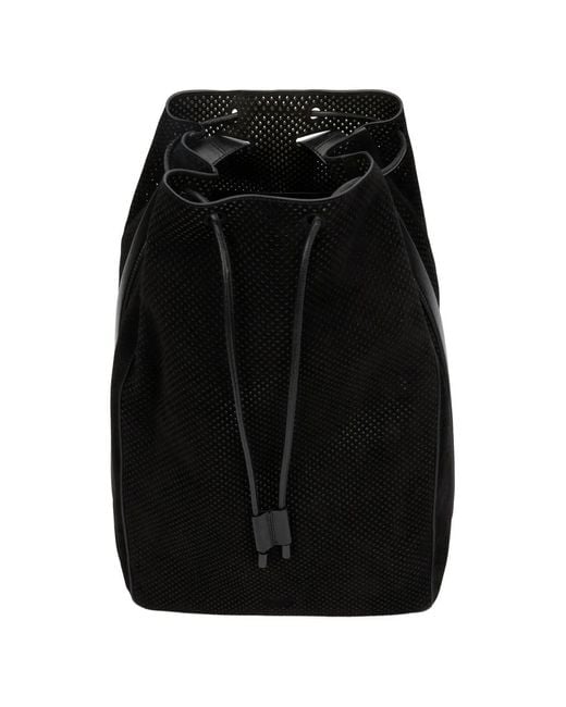 Tom Ford Black Perforated Backpack for men