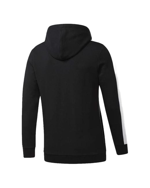 Reebok Black Logo Hooded Track Jacket for men