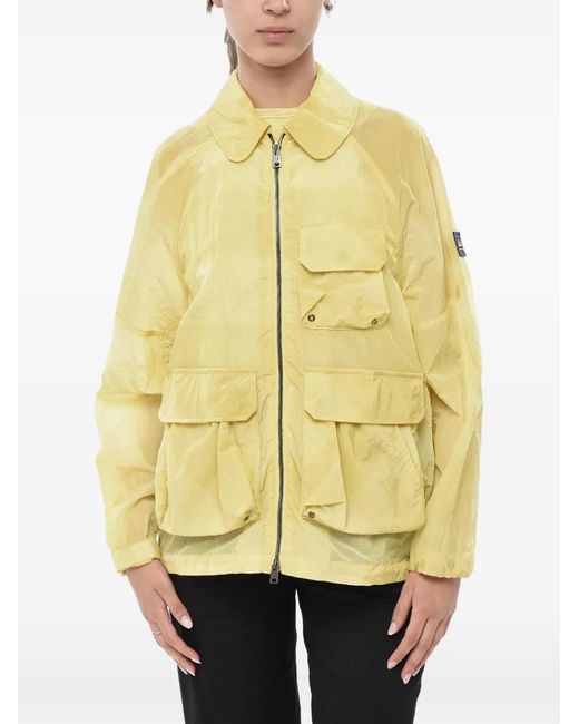 Woolrich Yellow Lightweight Pocket-Detail Jacket