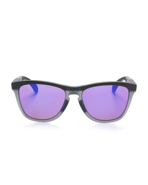Oakley Purple Eckige Frogskins Sonnenbrille