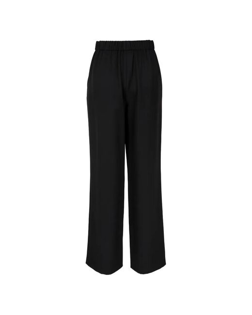 Lafayette 148 New York Black Elasticated-Waist Trousers