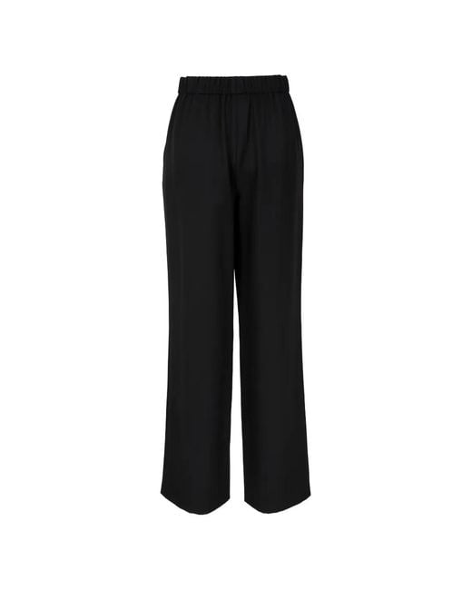 Lafayette 148 New York Black Elasticated-Waist Trousers