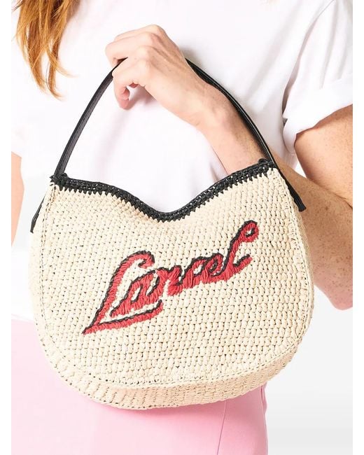 Lancel Pink S Logo-Detail Tote Bag