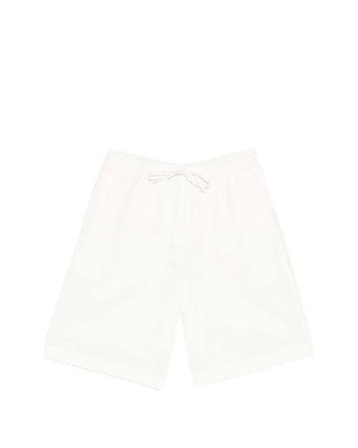 DUNST White Drawstring-Waist Shorts