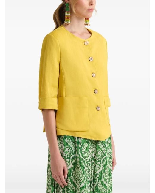Maliparmi Yellow Buttoned Jacket