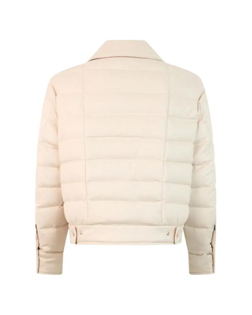 Herno Natural Asymmetric-Zip Puffer Jacket