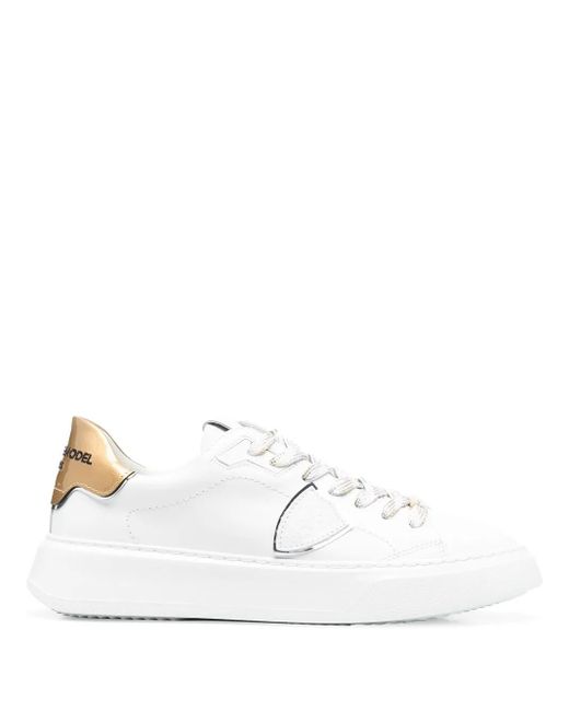 Philippe Model White Temple Low-Top Sneakers