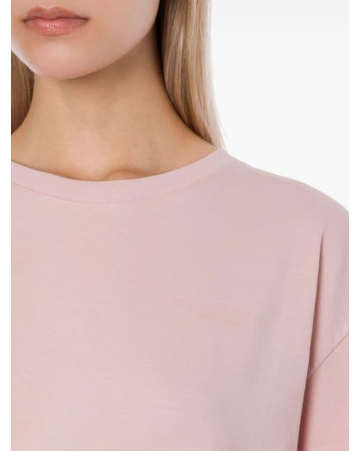 T-shirt en coton à logo imprimé Philosophy Di Lorenzo Serafini en coloris Pink