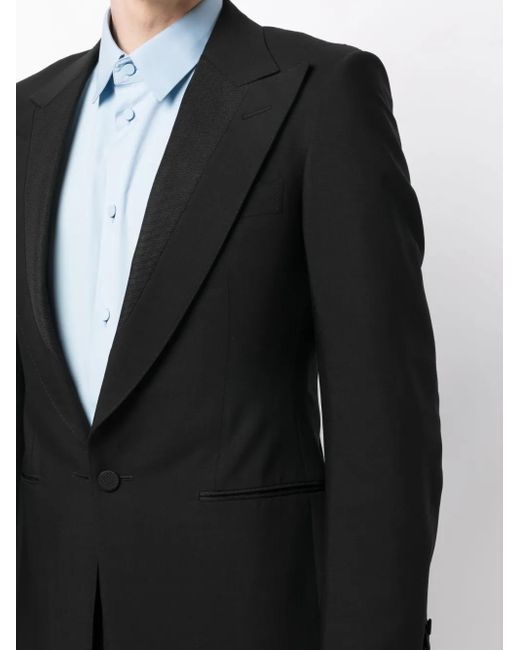 Gucci Zweiteiliger Anzug Aus Bio-Seide in Black für Herren