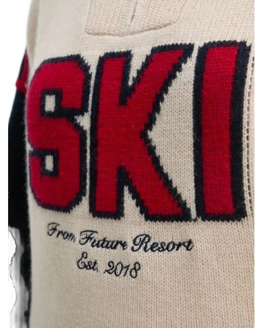 From Future Blue Ski-Graphic Zip-Up Sweater