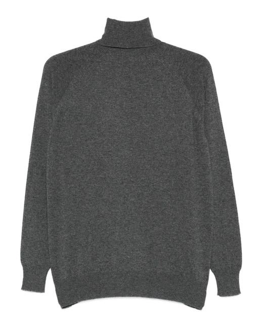 Prada Gray Roll-Neck Sweater