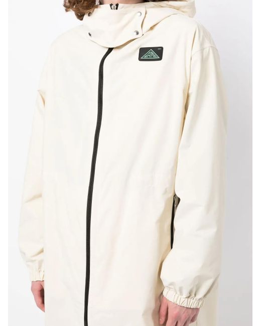OAMC White Zip-Up Hooded Parka for men