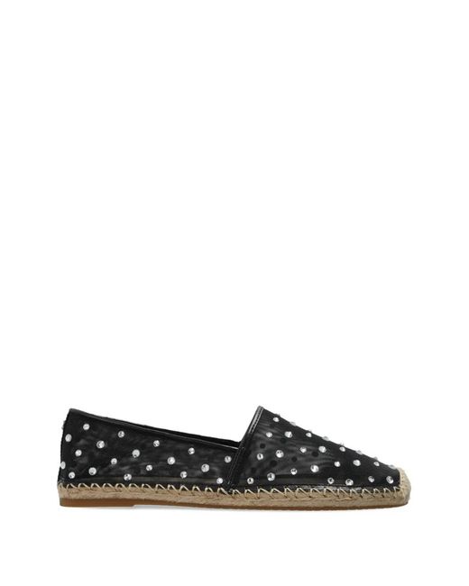 MICHAEL Michael Kors Black Crystal-Embellishment Espadrilles