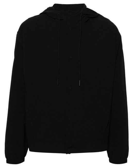Calvin Klein Black Hooded Windbreaker Jacket for men