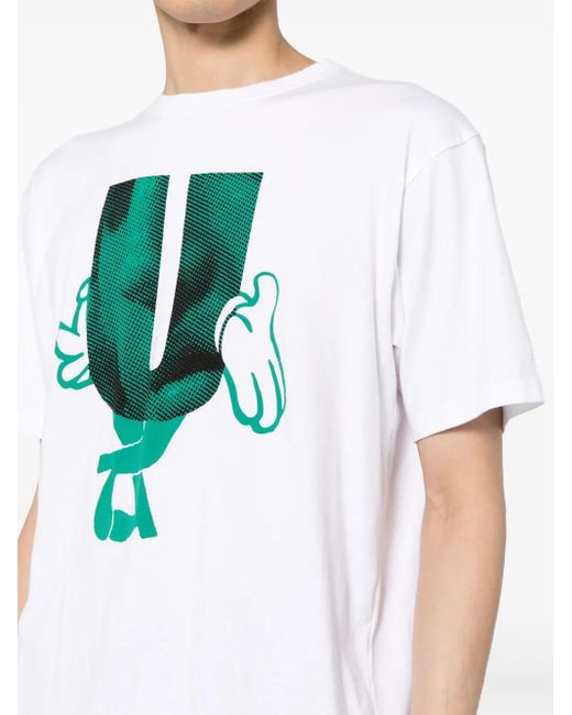 Undercover White Graphic-Printed T-Shirt for men