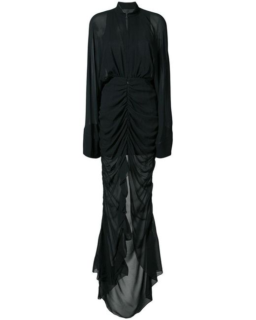 Vera Wang Black Kimono Sleeves Gown